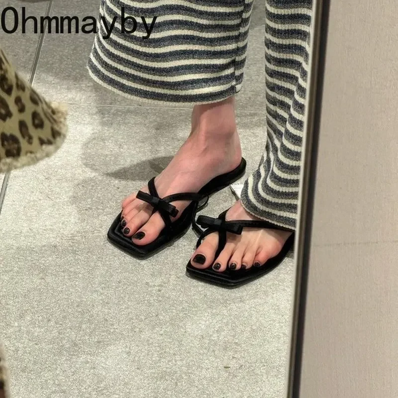 

Дизайнерские летние шлепанцы, женские шлепанцы, модные шлепанцы на плоской подошве с застежкой на носок, уличные повседневные женские сандалии для пляжного отдыха