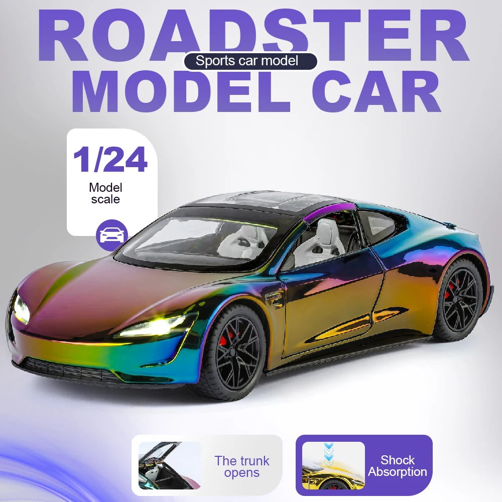 

1:24 Roadster Pagani Huayra BC Model Toys Cars Wheel Steering Miniature Car Shock Absorption Vehicles Model Adult Festival Gifts