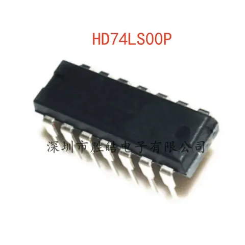 (5PCS) 새로운 HD74LS00P 74LS00P DIP-14 HD74LS00P 집적 회로의 비 게이트 직선형 4-2 입력 논리 칩