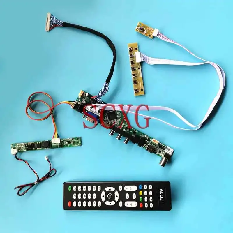 Imagem -01 - Placa de Movimentação da Tela Analógica da Tevê Ajuste M215han01 M215htn01 M215hvn01 1920*1080 Lvds 30 Pinos 21.5 Vga av Usb rf Kit Faça Você Mesmo Hdmi-compatível placa de movimentacao da tela analogica da teve ajuste m215han01 m215htn01 m215hvn01 19201080 lvds 30 pinos 215 vga av usb rf kit faca voce mesmo hdmi compativel 01