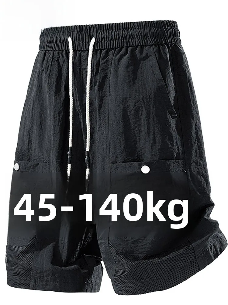 

MoChao Large Size Men's orts Casual Workwear Five-Quarter Length Loose Fit Summer Faion Brand New Sle Nylon Fabric