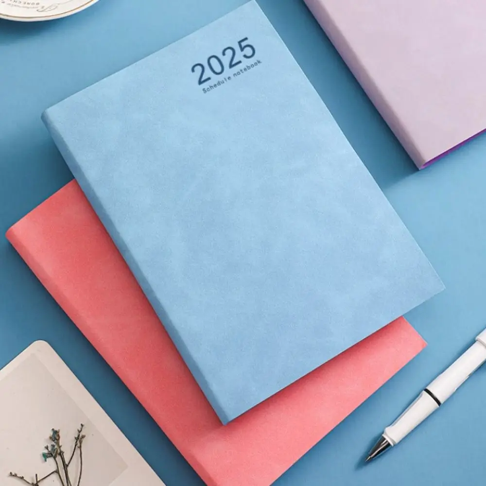 Thicken 2025 A5 Agenda Notebook To Do List PU 2025 Planner Notebook Diary Journal Schedule Planner Notepad Office Supplies