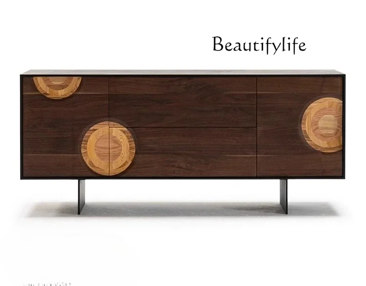 

ZL X Французский ретро шкаф для хранения из цельного дерева Средневековый боковой шкаф на стене Премиальный шкаф для хранения вещей