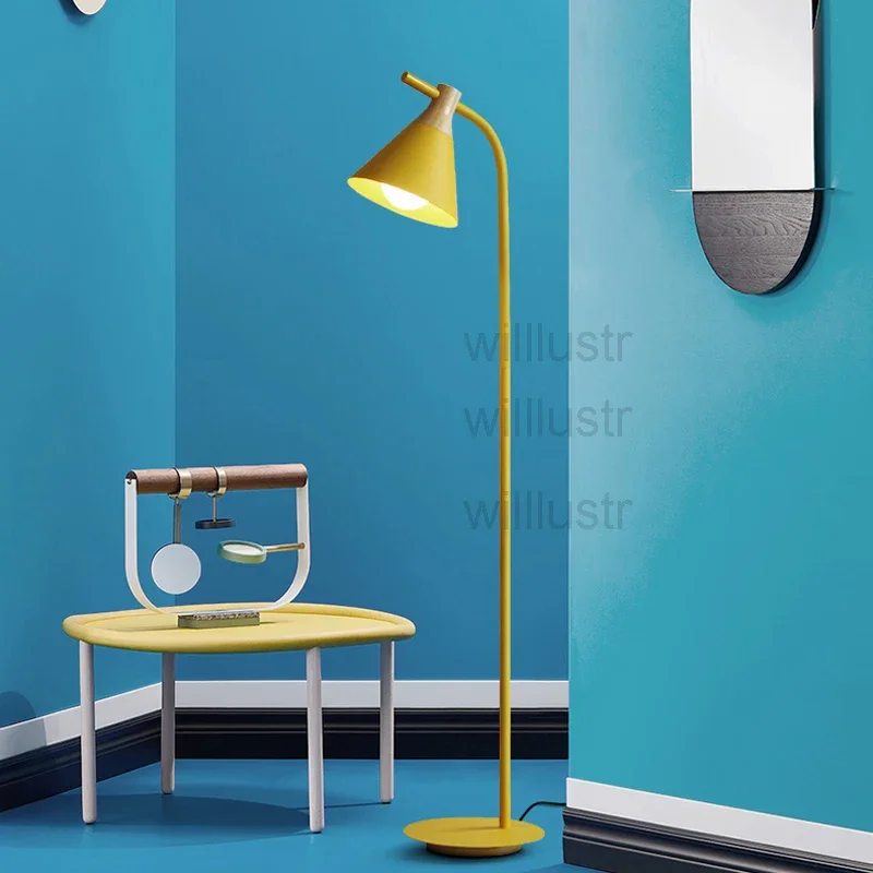 modern design Floor Lamp nordic Lighting macaron color Lamps sitting room Bedroom Study Room hotel hall sofa side floor light