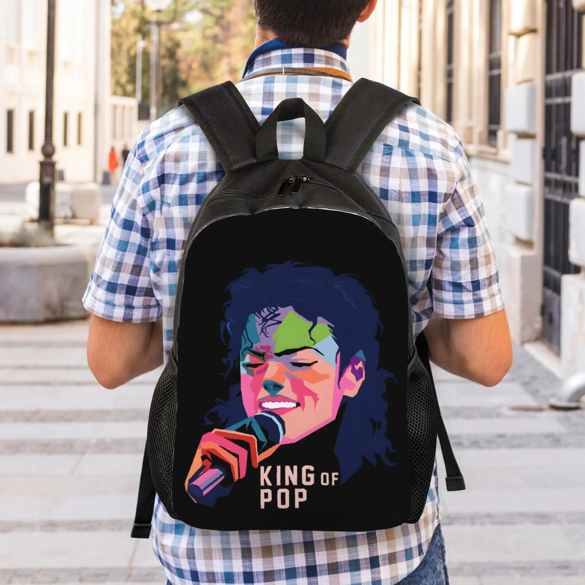 Back to school season MJ King of Pop4 Rucksack  Teenager Good Quality Backpack