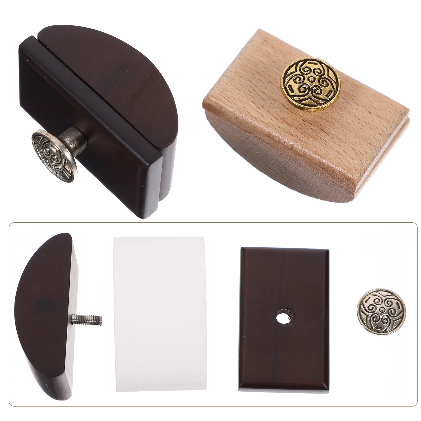 

Ink Absorbent Rocker Blotter 2Pcs Wooden Calligraphy Tool for Home Office Quick Dry Ink Absorption Blotting Paper