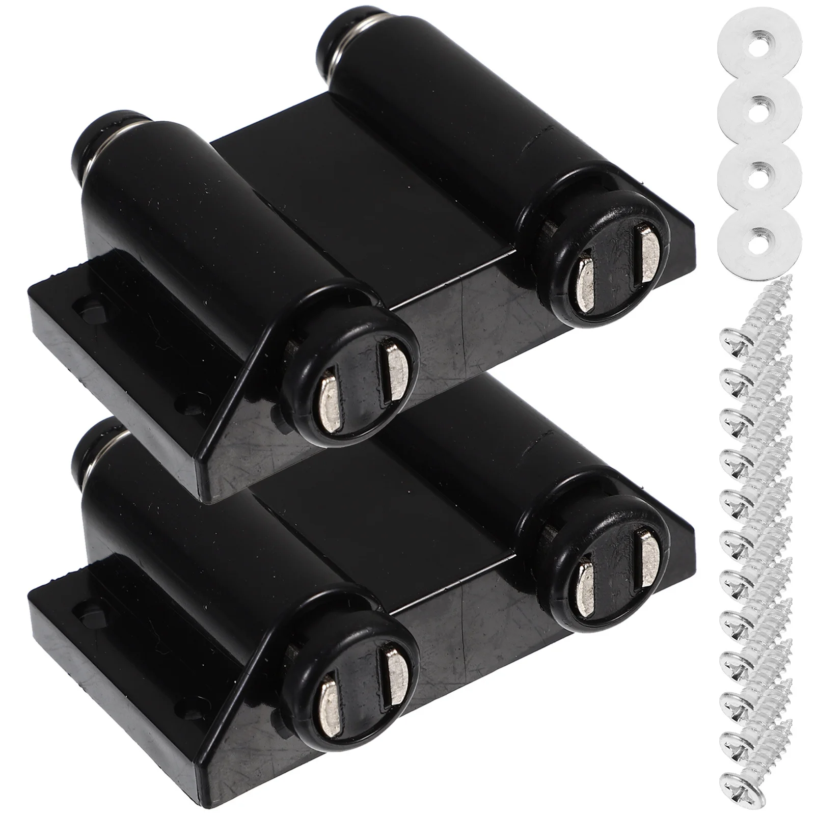 

2Pcs Cabinet Door Magnet ABS Magnetic Suction Closets Doors Safety Locks for Home School Office Workshop Garage