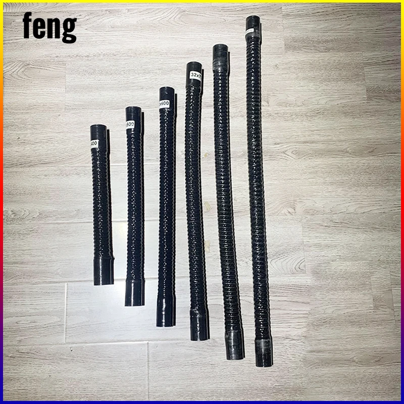 Black ID30-100mm Length400mm-700mm Universal Silicone Flexible Hose Radiator Tube Pipe For Air Intake High Pressure Temperature