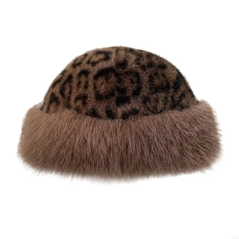 サイクリングやランニングスポーツ用の毛皮のようなクマのビーニー、厚いクマの帽子、厚い裏地 Y08E