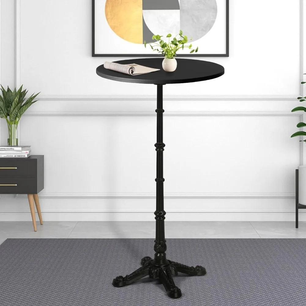 43.3" Tall Roman Column Table, Bar Height Standing Cocktail Bistro Pub Table, Heavy Duty Cast Iron Waterproof for Patio