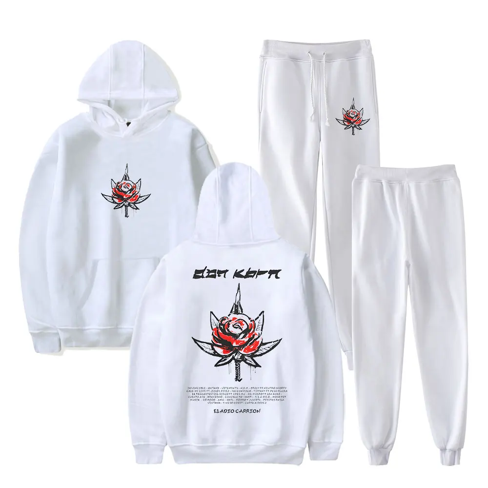 

Eladio Carrion Don KBRN Hoodie Unisex Jogger Pants Casual Two Piece Set Women Men Sweatsuits