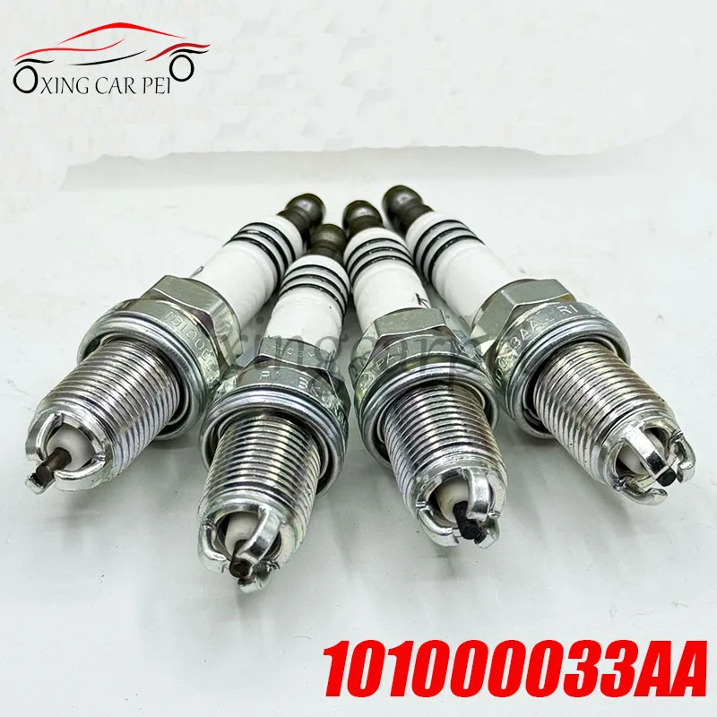 4 шт./лот 101000033 AA BKUR6ET-10 Никелевая свеча зажигания для Audi A3 A4 A6 100 для Quattro S6 для VW Golf Jetta Passat BKUR6ET10-2397
