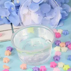 60ml Crystal Fluffy SlimeClay DIY Transparent Crystal Fluffy SlimePolymer Clay Stress Relieve Squeeze Soft ClaySlime Doughs