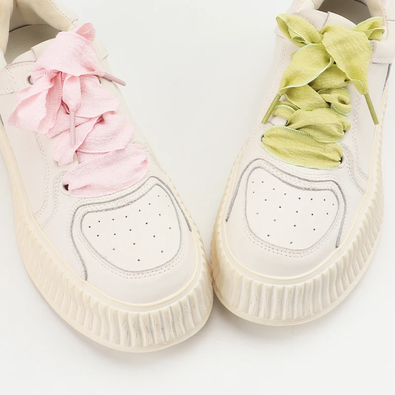 

Casual Sneakers Rope Shoelace For Shoes 80/100/120/140CM Shoes Accessories 1Pair New Petal Shoelaces Width 2.5cm Flat Shoe Laces