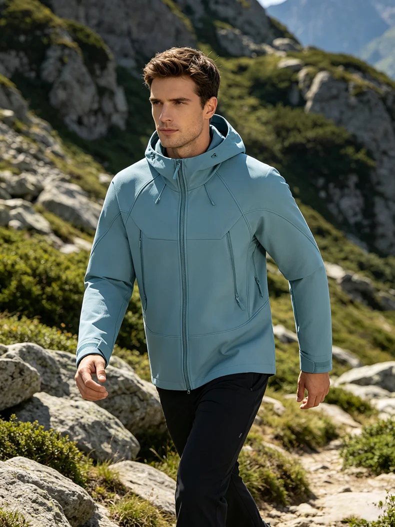 LNGXO Men Women Waterproof Soft Shell Jacket Windproof Warm Fleece Rain Coat Unisex Hiking Climbing Trekking Outdoor Windbreaker 36 S40922fa17780464ca00e5a5096f625f3g