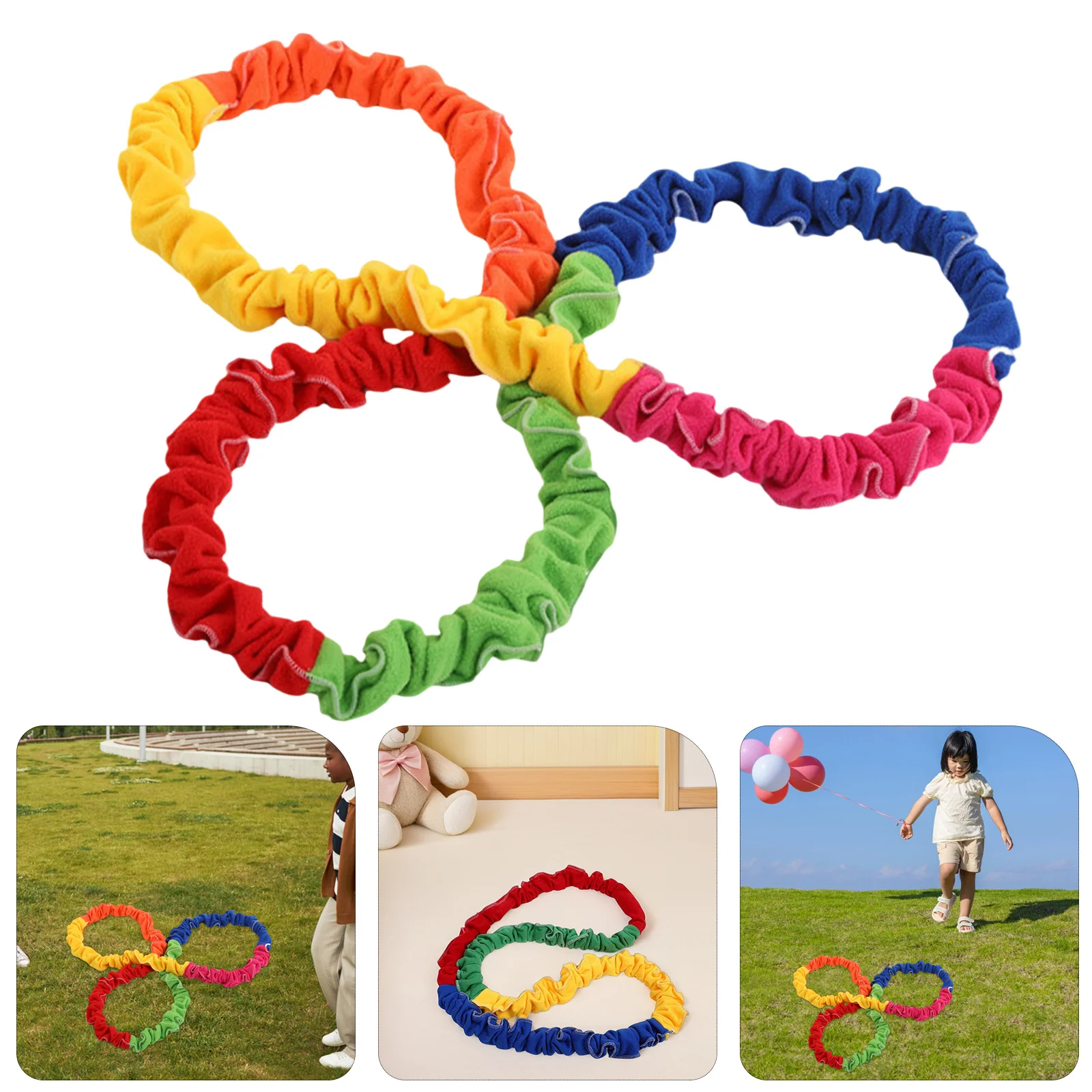 

Elastic Cooperative Stretchy Band 2.5m Outdoor Activity Band Team Building Exercise Equipment Playground Training Tool