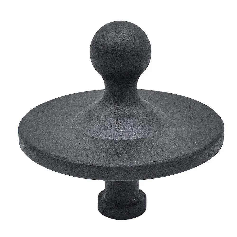 Black Gooseneck Ball Adapter for Fifth Wheel Kingpin 2-5/16 Inch Towing Receiver Adapter for Trailer Suspension