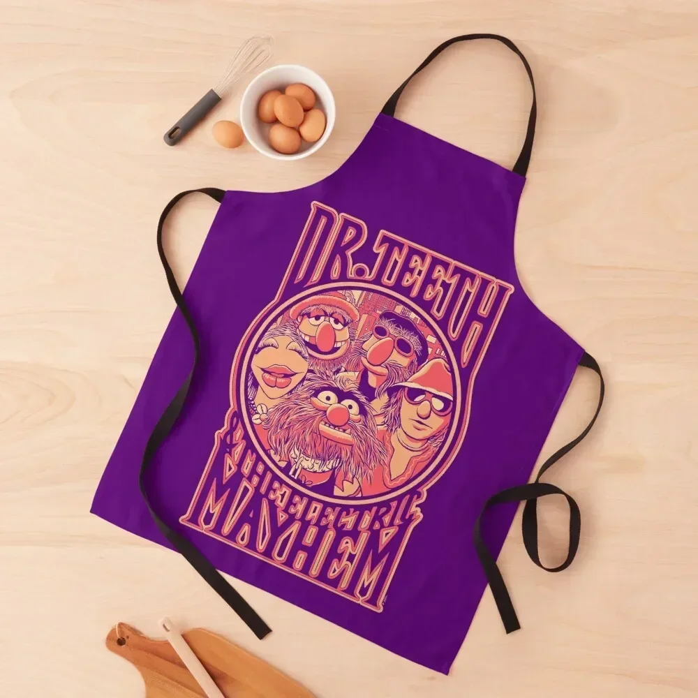 

Dr. Teeth Apron christmas 2025 men's barbecue Apron