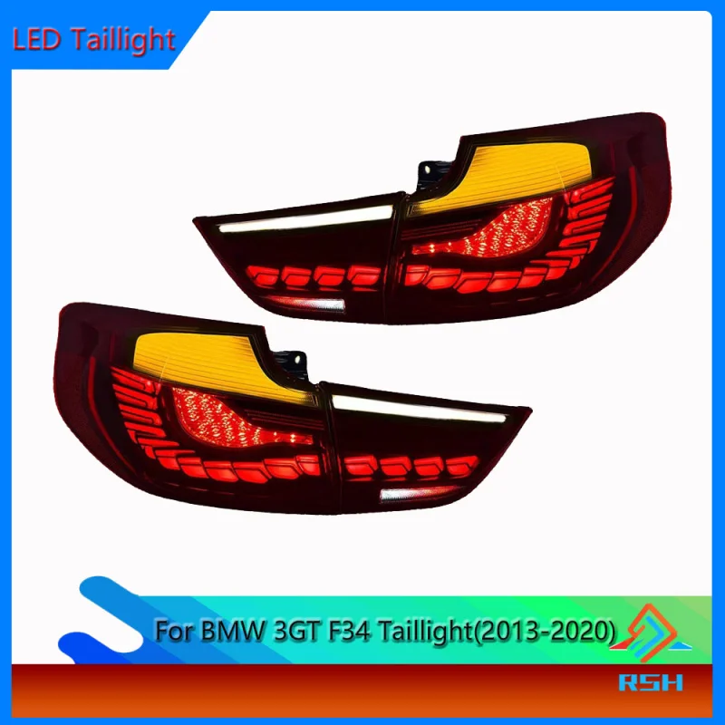 

For BMW 3 Series GT F34 Dragon Scale LED Taillight Assembly 318 320 325 328 330 Turn Signal Reverse Light Brake Light Rear Lamp