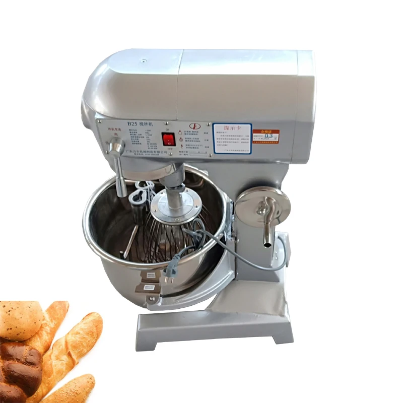 Commercial 20L Food Mixer Stainless Steel Dough Mixer Machine For Dough Kneading Electric Egg Beating