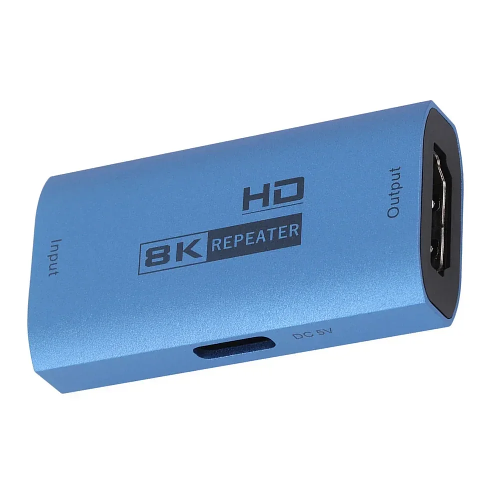 Repeater przedłużający HDMI 8K, przedłużacz kabla HDMI 8K@60Hz, wzmacniacz sygnału, adapter HDMI 2.1 HDR 3D, konwerter wideo — zdjęcie produktu 2