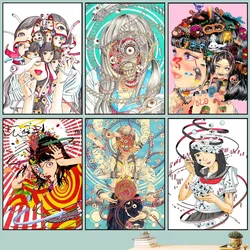 Shintaro Kago Art Horror Poster POSTER Wall Pictures For Living Room Fall Decor Bedroom