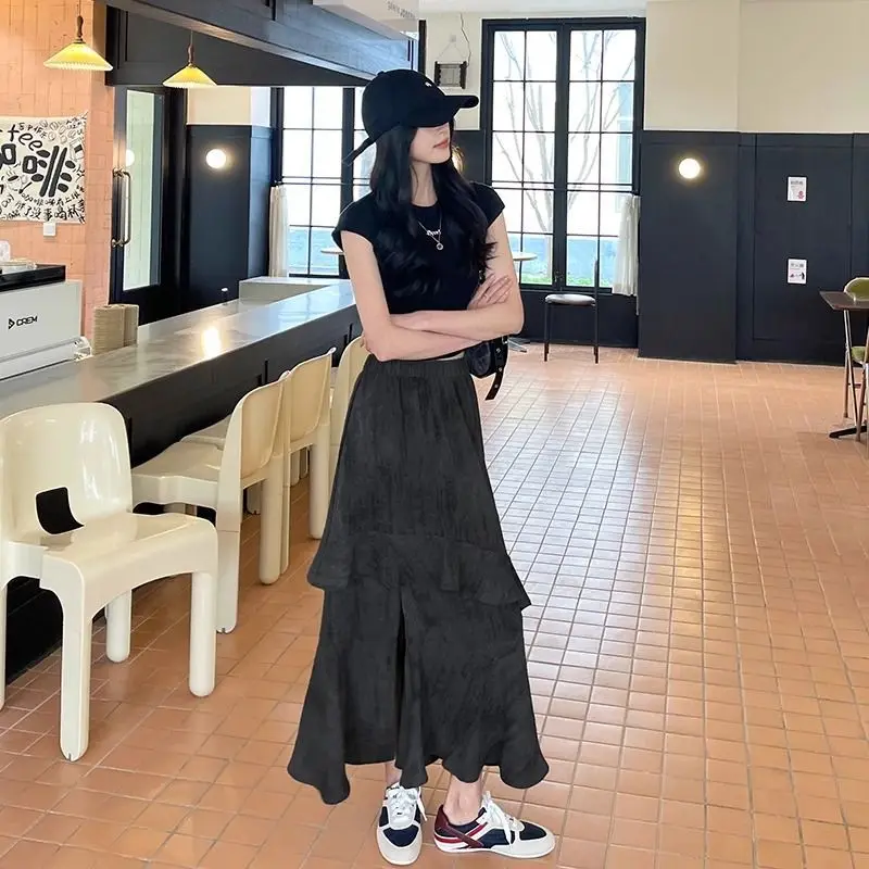 

Юбки женские эстетичные, свободные, на шнурке, для пляжа, летнего отдыха, повседневные, удобные, регулируемые, практичные, универсальные, дышащие, милые