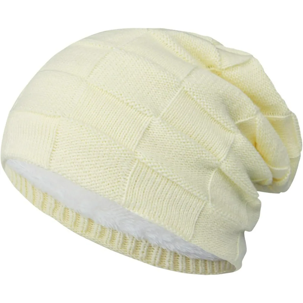 

Шапки-бини для мужчин и женщин, зимние, толстые, теплые, с подкладкой, вязаные шапки-бини, шапки-скул-капы