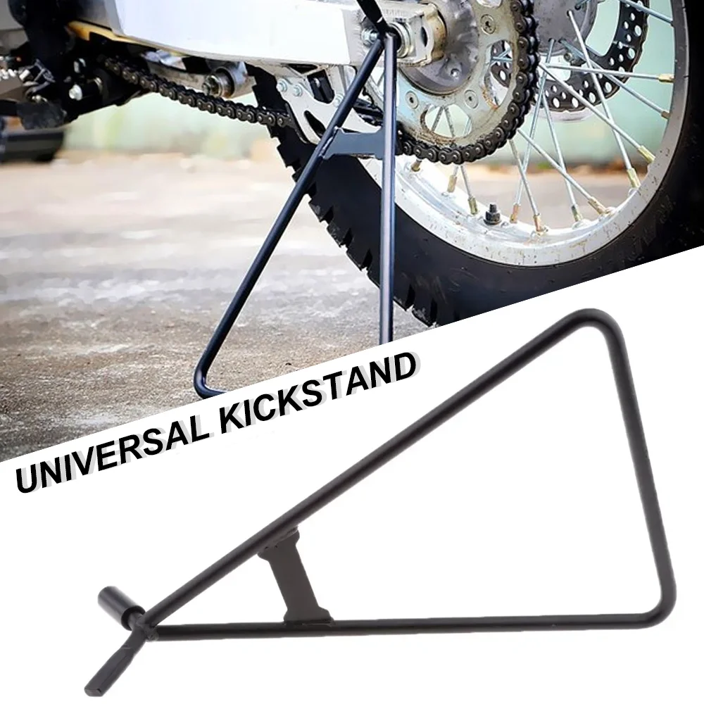 

1pc Motorcycle Stand Dirt Bike Stand Kickstand Universal for 80-500cc Supermoto Motocross Enduro Pit Bike - Black
