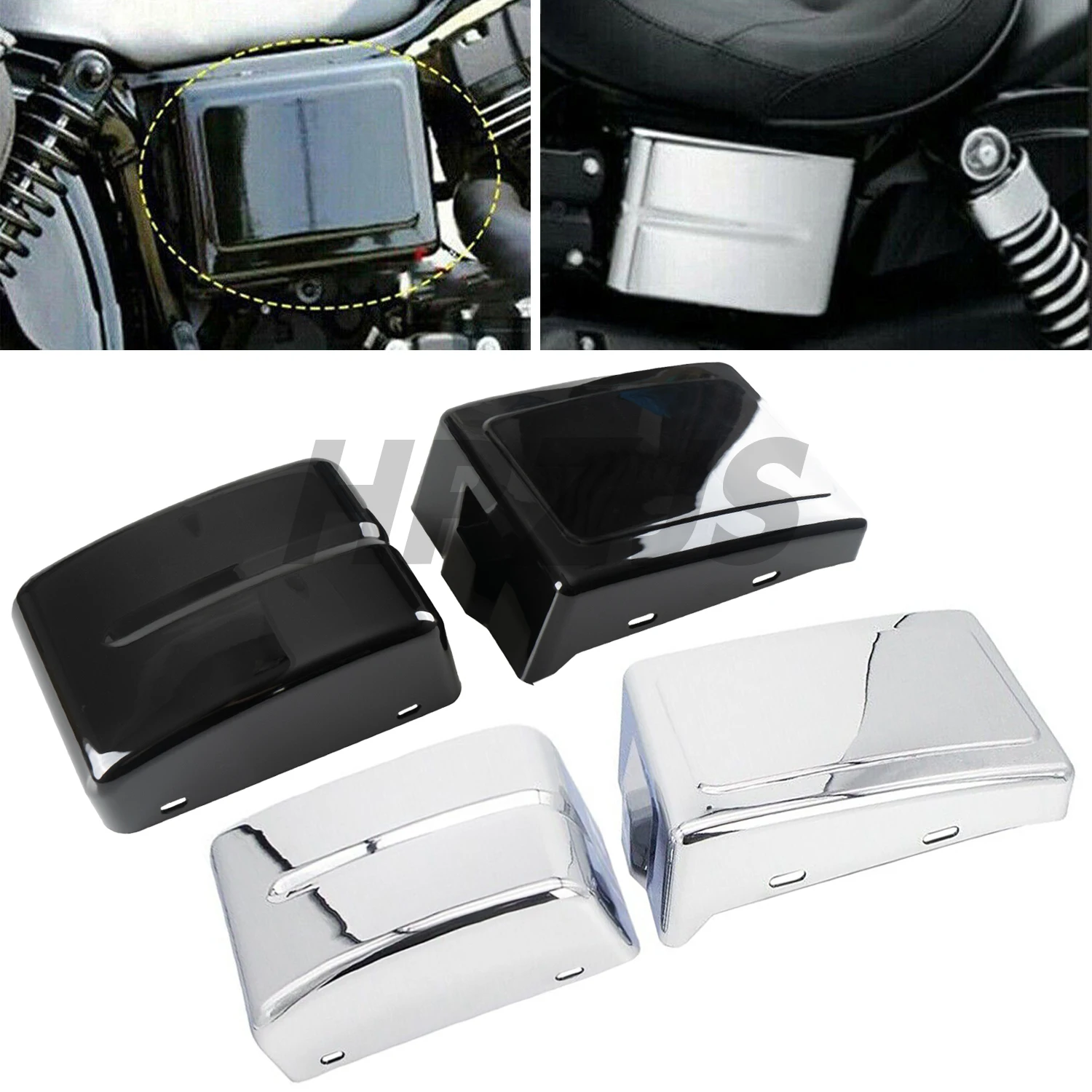 

For Harley Motorcycle Dyna Fat Bob Street Super Glide Wide Glide Switchback FXDWG 12-2017 Fairing Frame Cover Battery Side Cover