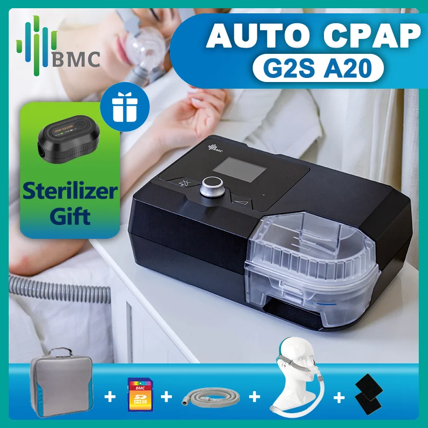 BMC G2S C20/A20 Auto CPAP Machine Automatic CPAP Ventilator Anti Snoring CPAP Machine with CPAP Mask cpap automatico apneia do s