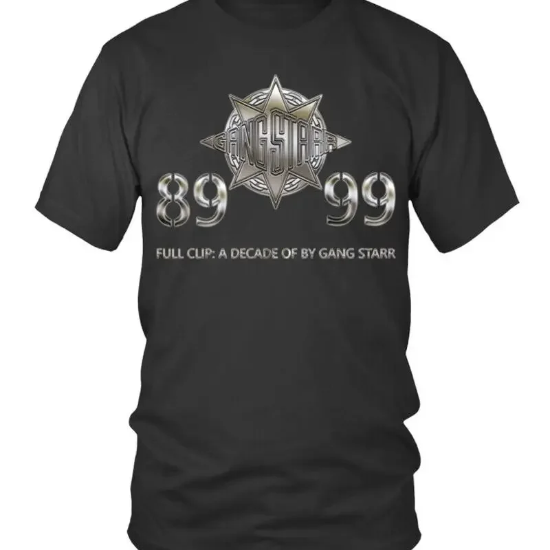 Classic Fit Cotton T shirt Full Clip A Decade of Gang Starr Concert