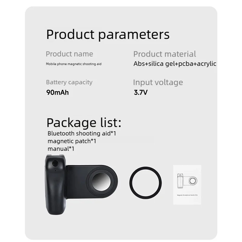 MagSafe الهاتف الذكي كاميرا مصراع قبضة بلوتوث Selfie مقبض كاميرا قبضة استقرار عمودي أفقي تبادل لاطلاق النار Vlog/YouTube