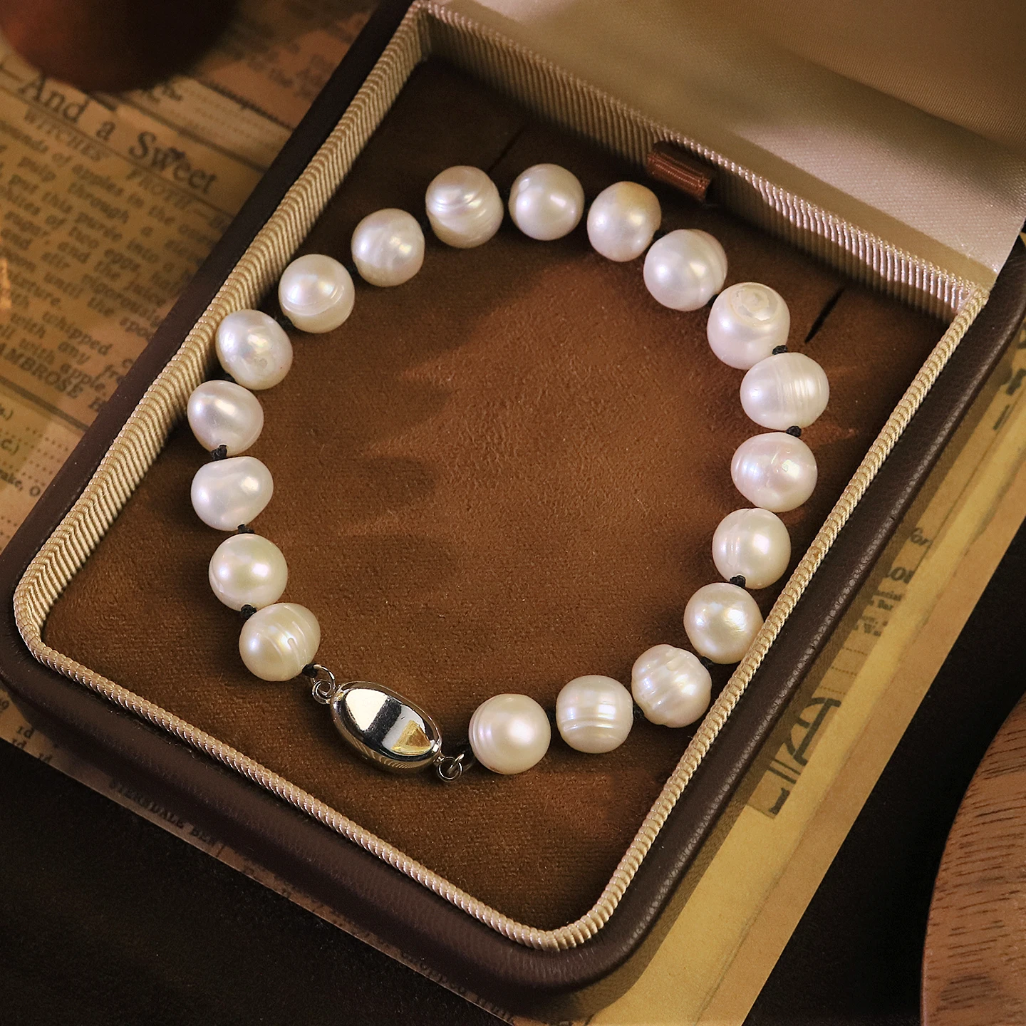 Genuine Freshwater Pearl Bracelet for Women Daily Dating Wedding Gift Minimalist Threaded Pearl Bracelet Fashion Korean Jewelry