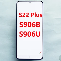 SUPER AMOLED S22+ LCD For Samsung S22 Plus 5G S906 S906B S906U LCD Display Touch Screen Digitizer Assembly With Dot Working Well