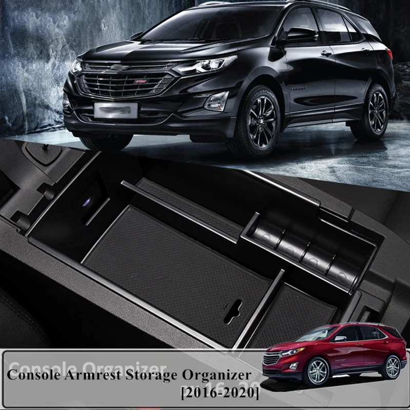 for Chevrolet Equinox 3 2018 2019 2020 MK3 Car Products Plastic Organizer Boxes Armrest Storage Box Container