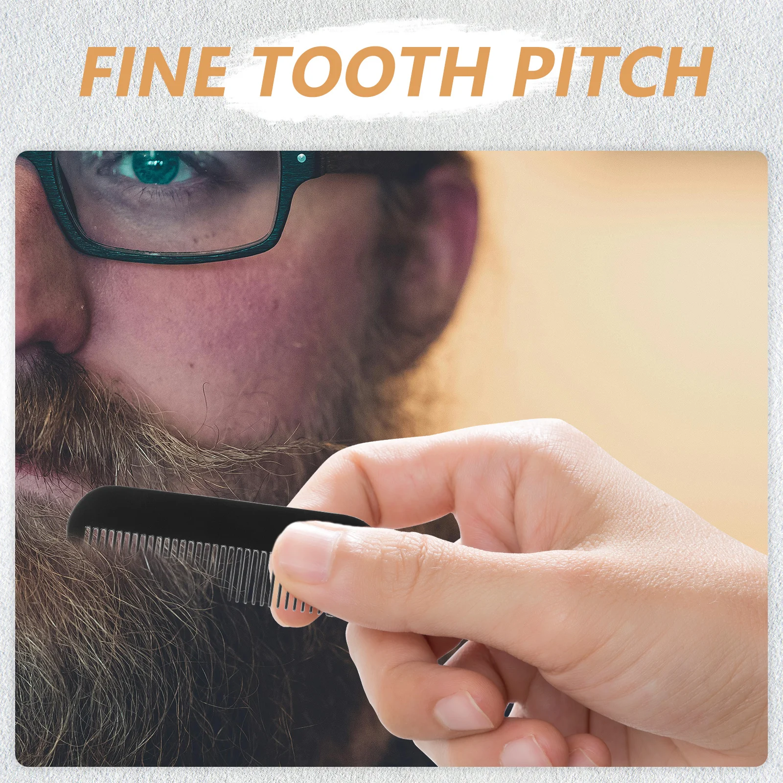 мини-расческа для усов с тонкими зубьями