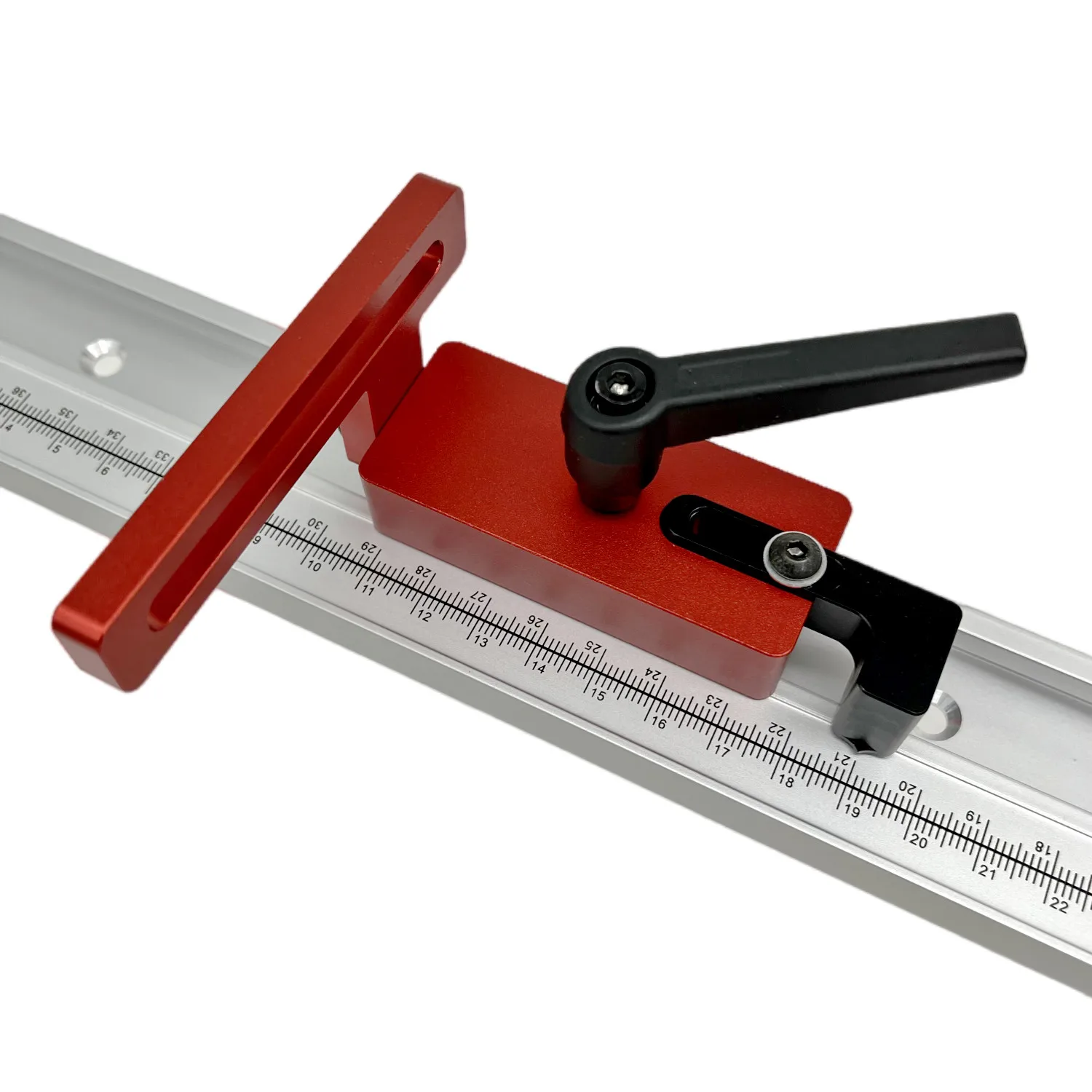 45 Type Miter Track Stop Chute Locator Aluminum Alloy Support Connector Woodworking Guide Rail T-Slot T-Track DIY Woodworking Tool