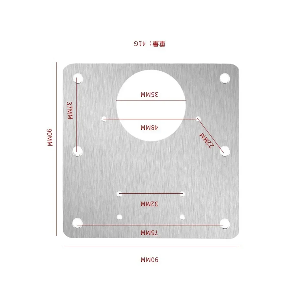 ALLGOOD 1PCS Hinge Repair Plate Cupboard Cabinet Door Hinge Fixing Plate Door Hinge Repair Mount Tool Door Furniture Hardware