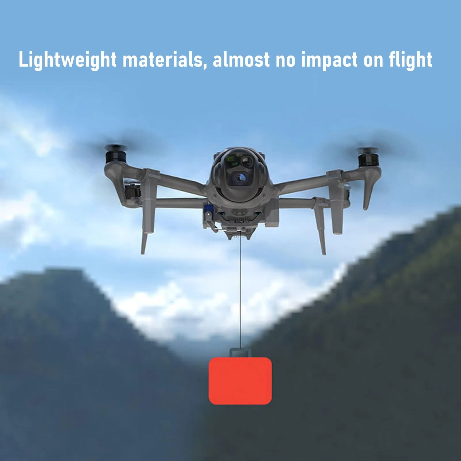 Système avec train d'atterrissage adapté au système de libération de charge utile pour drone 4 Pro polyvalent pour la livraison de cadeaux de mariage