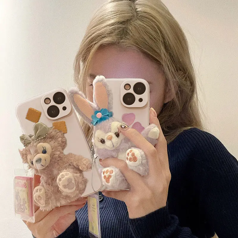 

Cartoon Plush Sherry Mei iPhone 15/Doll 14 Pro Super Invincible Cute Star Dailu Phone Case Suitable for Apple 12/13 Promax/