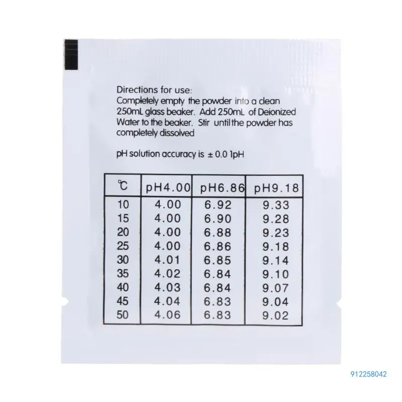 PH Calibration Powder Solution 4.01/6.86 pH Meter Buffer Solution Powder 20 Pack Drop shipping