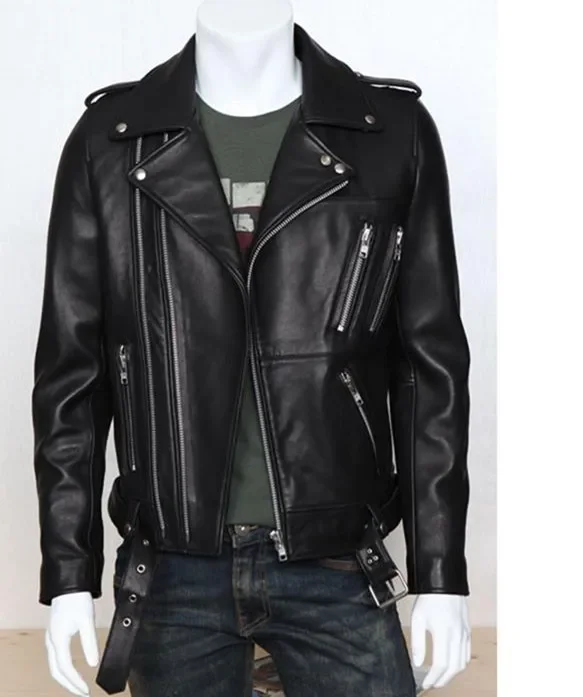 2026 Men's Biker Leather Jacket Large Size Stand Collar Zipper Colorful Jacket Youth Outerwear Casual Loose Fit Winter Coat