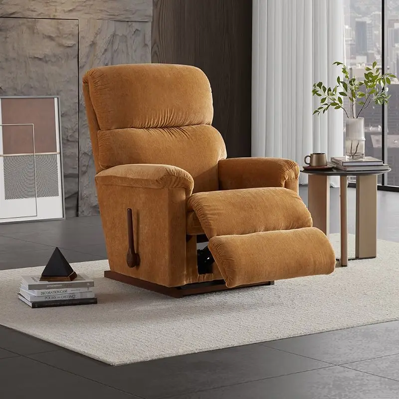 Functional sofa Small apartment fabric single leisure recliner