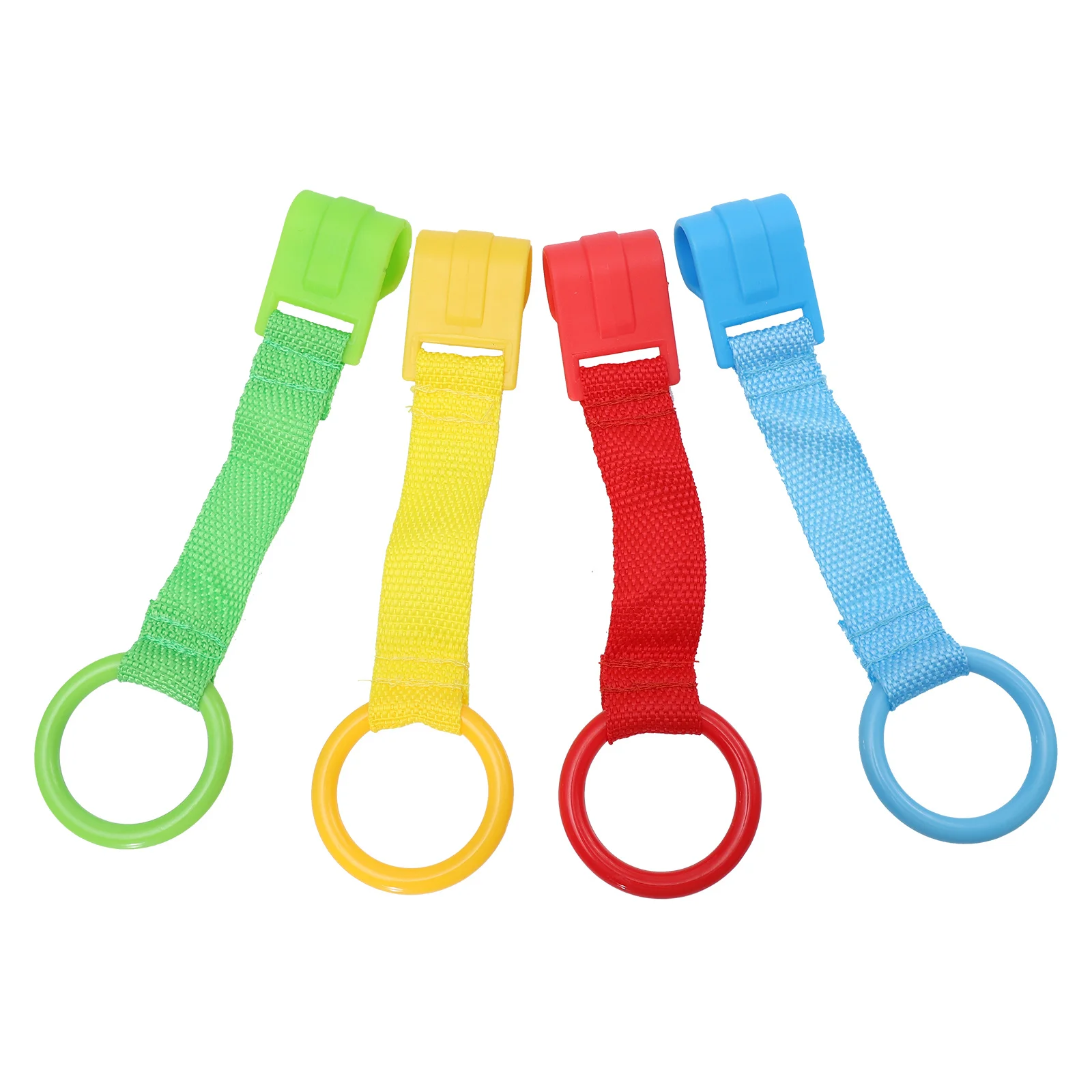 4 Stück Baby-Zugringe, hochwertiges Material, glatte Kanten, sicherer Griff für Kleinkinder, Gehtraining, Kinderzimmer, Kinderbett