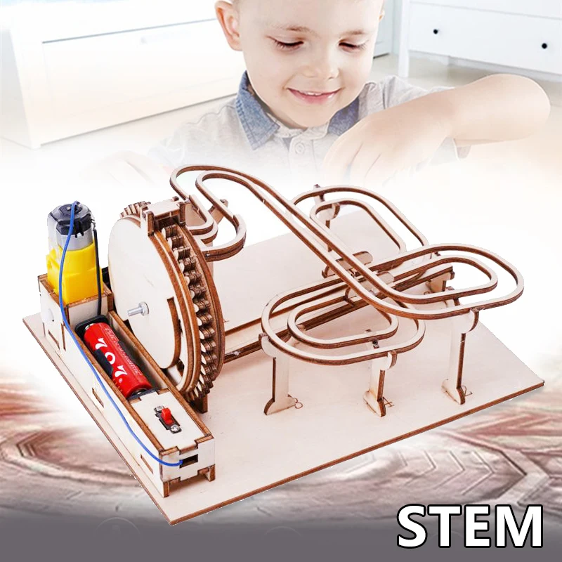 Marble Run Gear Engineering zestaw do budowania skrzyni biegów DIY montaż modelu Steam Science puzzle edukacyjne prezent dla dziecka