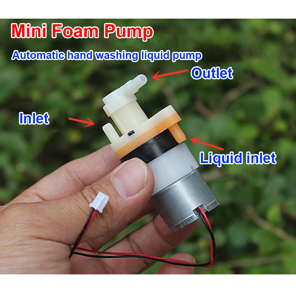 Mini Foam Pump Hand Soap Pump DC 2V 3V 3.7V Micro 310 Motor Pump Washing Bubble Pump