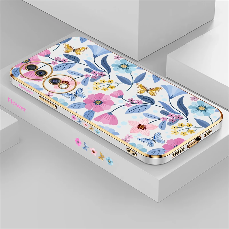 Flower Case For Huawei Honor 70 20 50 X7A X9A X40 X9 Pro Y9 Y7 Prime 2019 Y8P Y7A Y6P Y9S Silicone Soft Pattern Phone Cover Capa