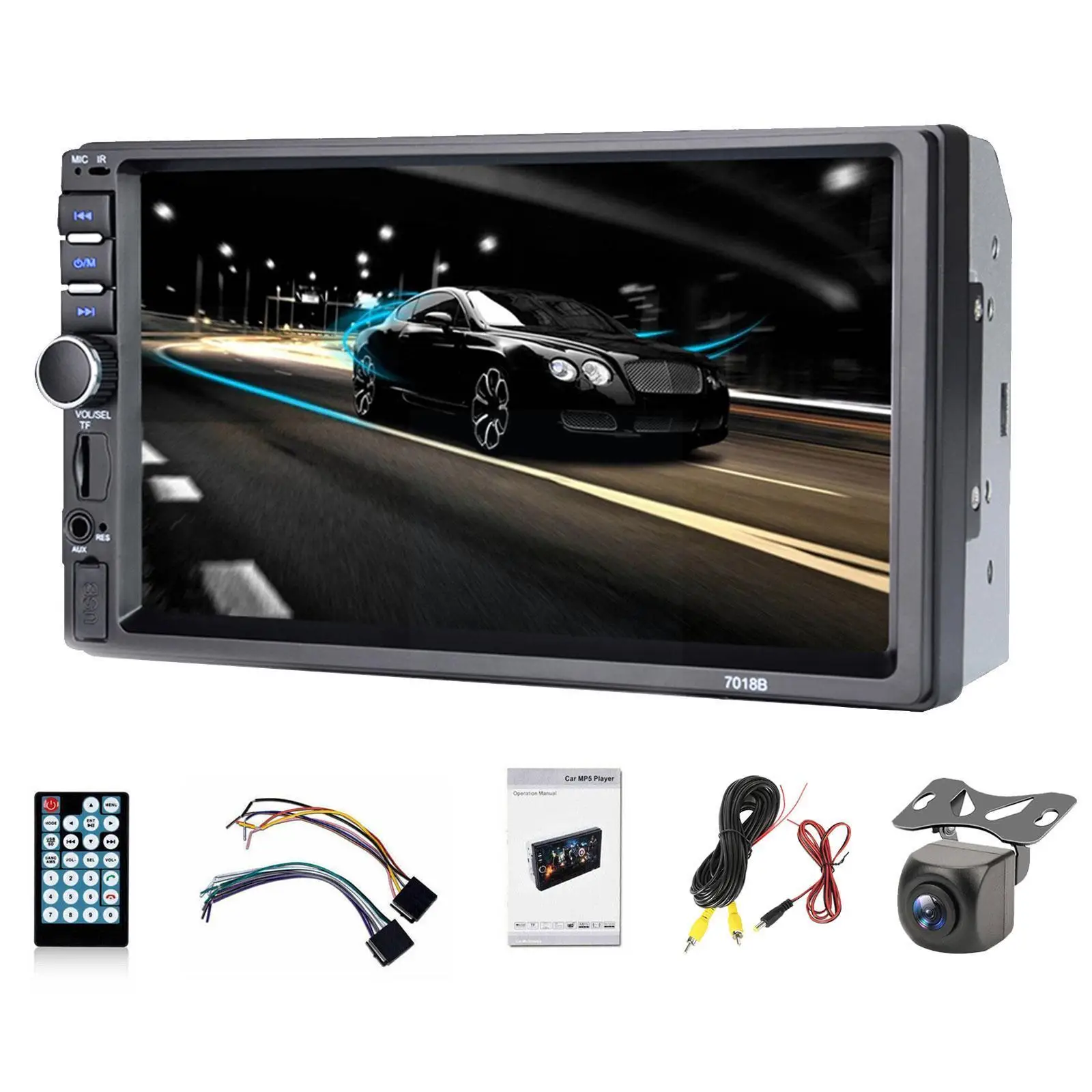 12V HD Automotive Multimedia Car Radio With Screen USB Player Car 7