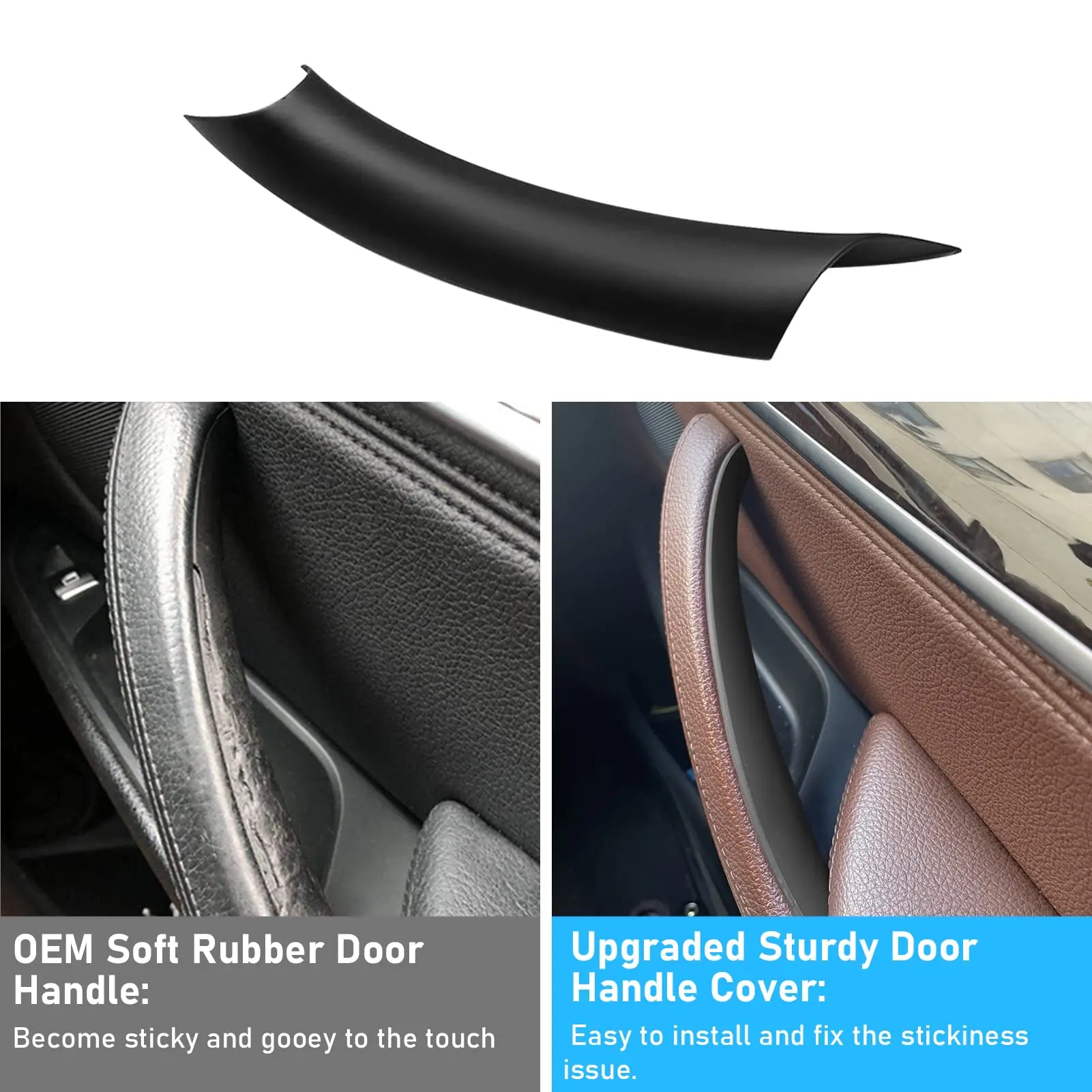 X5 F15/X6 F16 도어 핸들 커버 3Pcs 도어 풀 핸들 커버 BMW X5 F15 2014-2018 X6 F16 2015-2018년식용 썸네일 5